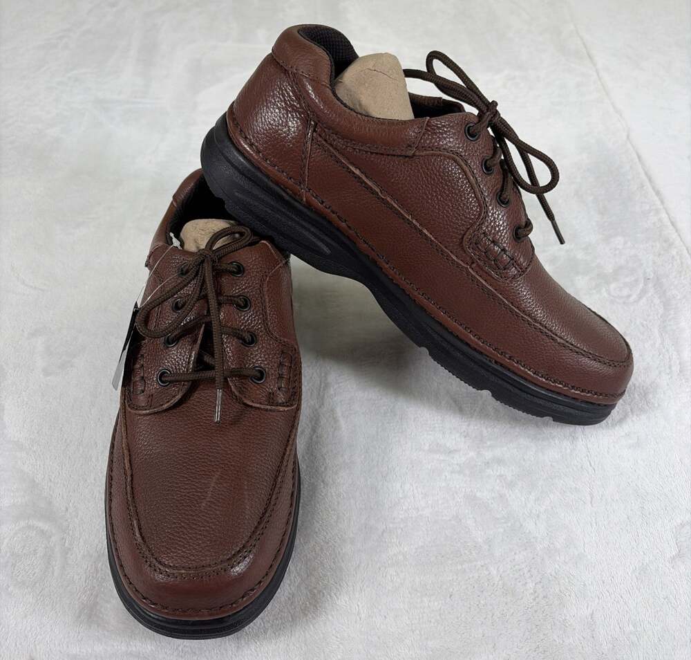 Nunn Bush Men’s Cameron Brown Leather Comfort Casual Oxford Shoe 11W (83890-64)